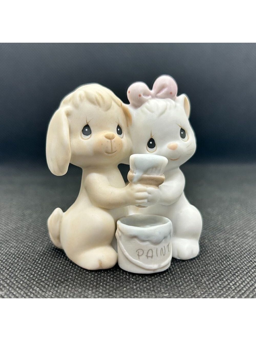 Precious Moments "True blue friends" 1991 Members only figurine